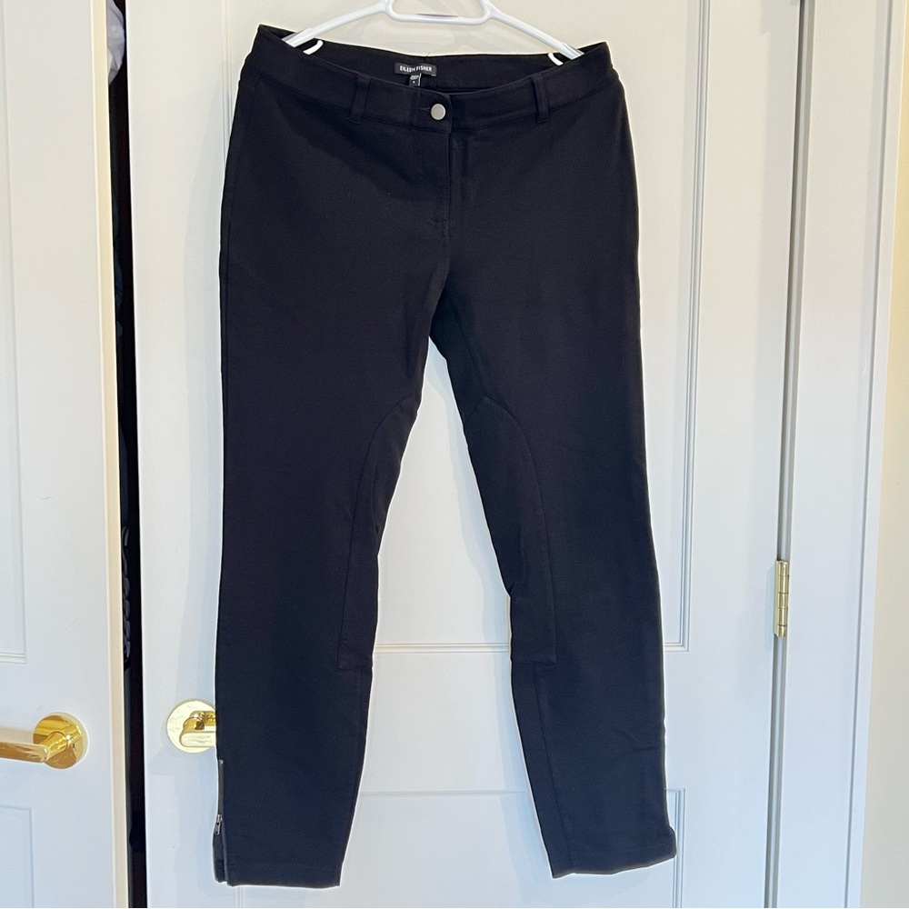 Eileen Fisher Black Ponte Knit Leggings